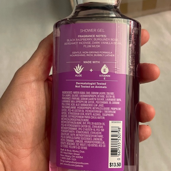 Bath and Body Works 10 oz Dark Kiss shower gel never opened - Picture 4 of 4